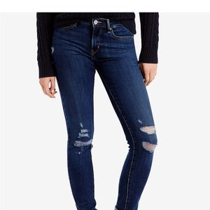 Levi’s 711 Ripped Skinny Jeans